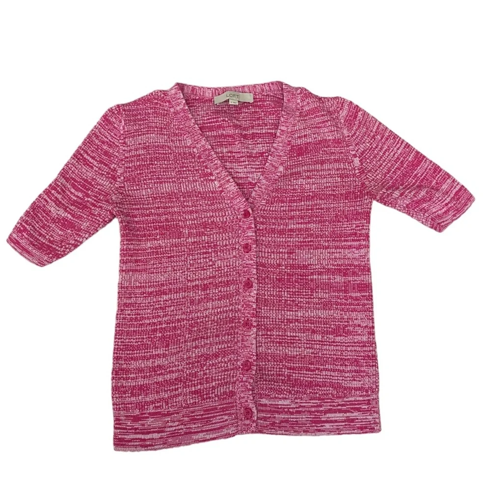 LOFT Pink Shortsleeved Sweater